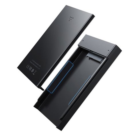 Кишеня для жорсткого диску Baseus Full Speed, чорна, SSD, HDD, з кабелем micro-USB тип-B до USB тип-A 3.0, пластик, SATA 2.5", #CAYPH-A01 Прев'ю 2