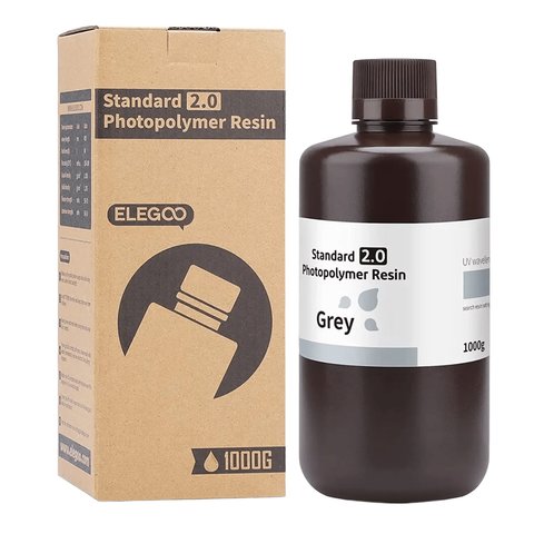 Фотополимерная смола для 3D-принтера ELEGOO Standard Resin V2.0 Grey, 1 кг Превью 6