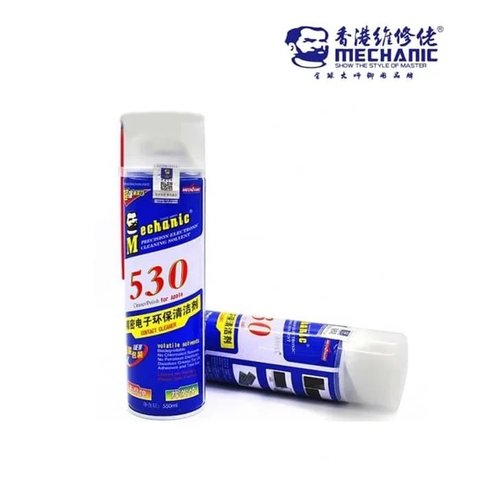 Очисник Mechanic 530 New, для чищення плат, 600 мл, біло-синій, антистатичний Прев'ю 1