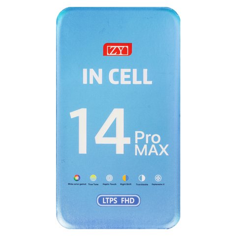 Дисплей для iPhone 14 Pro Max, черный, с рамкой, Copy, (TFT), ZY, LTPS FHD Превью 1