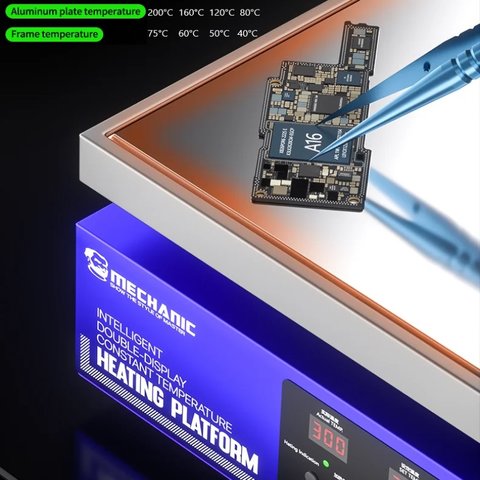 Платформа для предварительного подогрева Mechanic HT-34, для ремонта материнских плат, 40*30cm, 0-300°С, 1200W Превью 2