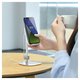 Soporte Baseus Literary Youth Desktop Bracket, plateado, de sobremesa, metal, con cargador inalámbrico, #SUWY-D0S Vista previa  3