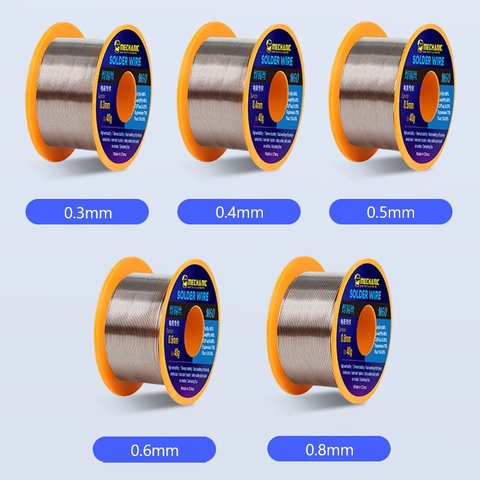 Estaño Mechanic M60, Sn 60% , Pb 40%, flux 1-3%, 0,8 mm, 40 g Vista previa  1