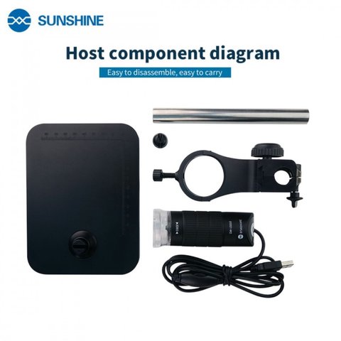 Microscopio Sunshine DM-1000S, USB, 2.0 MP, iluminación superior, hasta 1000X Vista previa  2