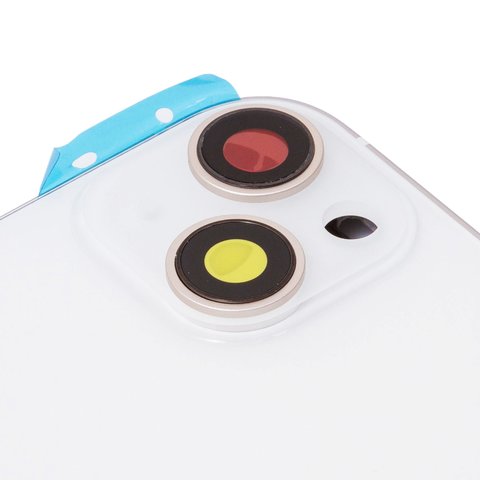 Carcasa puede usarse con iPhone 14 Plus, blanco, con botones laterales,  con sujetador de tarjeta SIM, Original (PRC), EU Version, starlight Vista previa  1