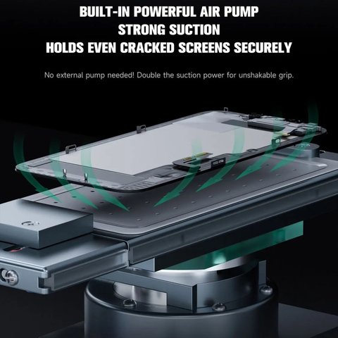 Dispositivo para despegar el módulo de pantalla Mechanic Elite One Plus, sirve para las pantallas de hasta 7", con bomba de vacío Vista previa  8