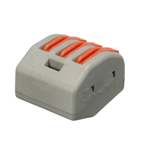 Прямой 3-контактный коннектор для соединения проводов 250 В 30 А Превью 1