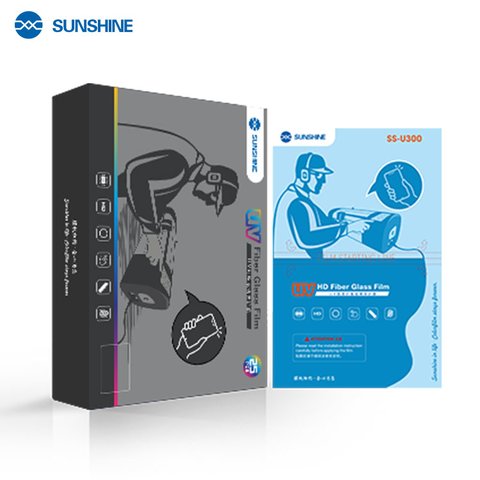 Защитная пленка Sunshine SS-U300, с УФ лампой, Pet Soft, HD, отверждение от УФ, 25 шт., 180 мм, 120 мм, 250 мкм Превью 2