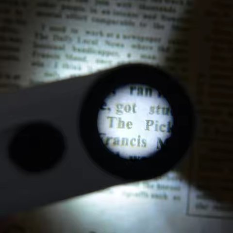 Ручная лупа Sunshine MG6B-1B, с подсветкой, 40X Превью 2