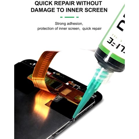 Клей RELIFE RL-035A, полиуретановый, прозрачный, для приклеивания задних крышек, для дисплейных рамок, 5 мл Превью 2