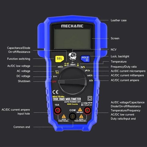 Мультиметр Mechanic MiniTD MX, цифровий Прев'ю 2