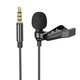 Мікрофон петличний Borofone BFK11, з кліпсою, TRRS 3.5 мм, 2 м, 360°, #6941991106668 Прев'ю 1